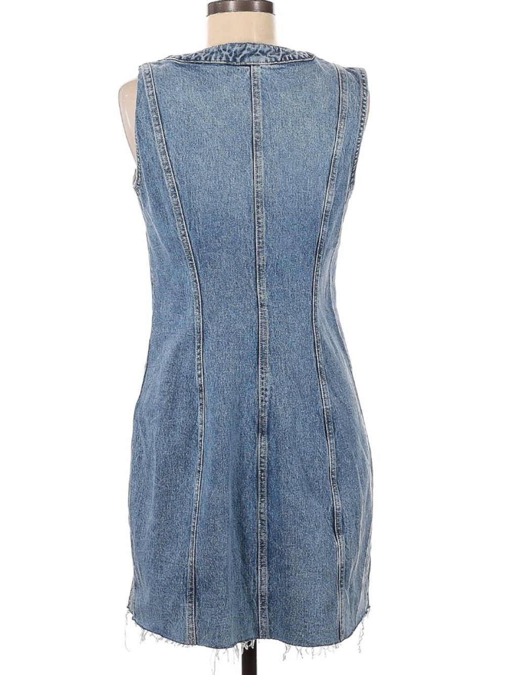 Revolve Rails Sleeveless Denim Button-Up Strand Mini Dress Cascade Color M - Picture 3 of 15